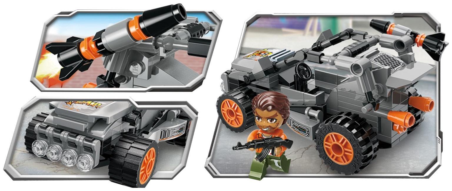 Конструктор блочный для мальчиков Полиция, 127 деталей