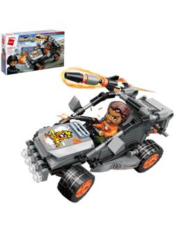 Конструктор блочный для мальчиков Полиция, 127 деталей