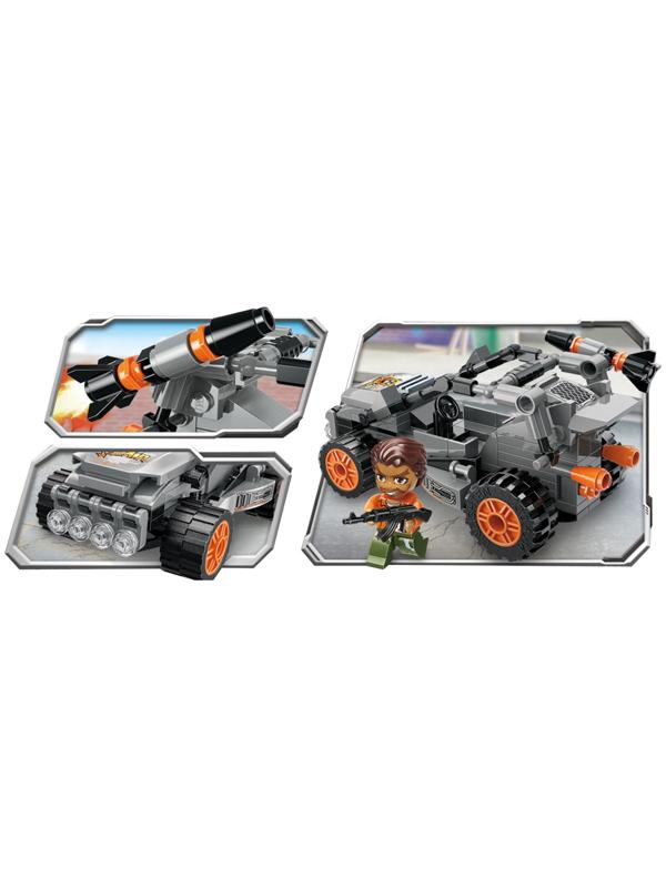 Конструктор блочный для мальчиков Полиция, 127 деталей