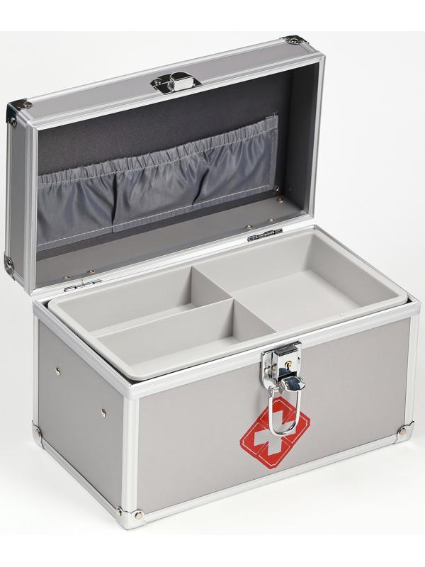 Аптечка для хранения лекарств, металлическая, 24 х 13 х 3.5 см