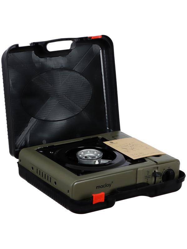 Плита газовая портативная maclay, для кемпинга, с переходником