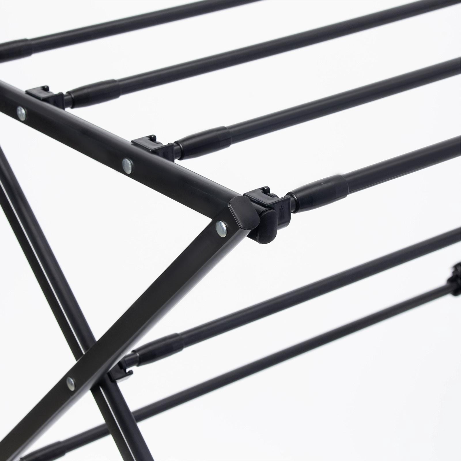 Сушилка для белья напольная LaDо́m, складная, раздвижная 49-102 см, металл, 49×102×37.5 см