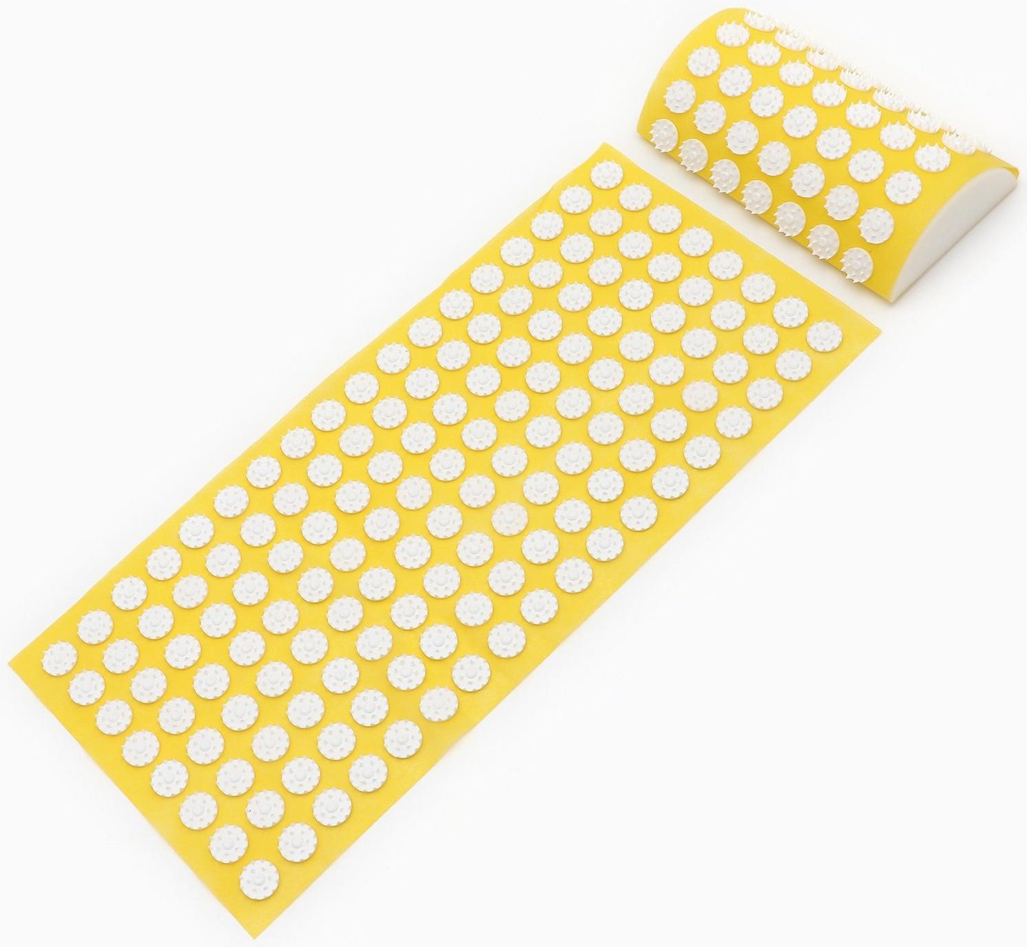 Аппликатор Кузнецова комплект, 144 колючки, спантекс, желтый, 260 х 560 мм + валик  140*230