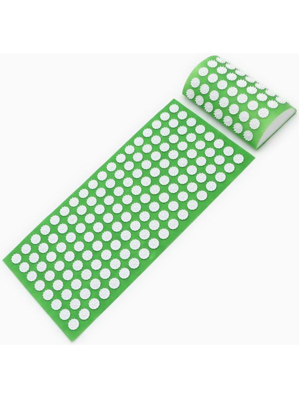 Аппликатор Кузнецова комплект, 144 колючки, спантекс, зелёный, 260 х 560 мм + валик  140*230 1085028