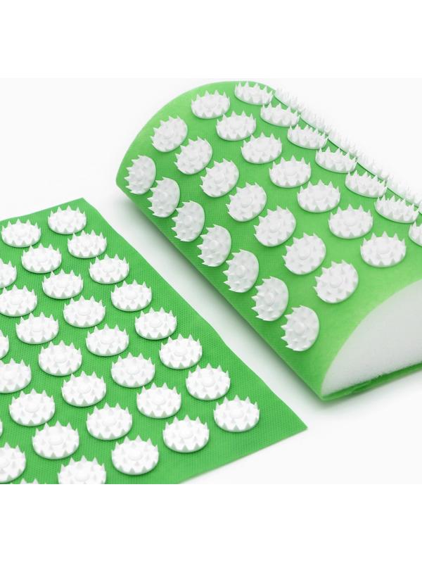 Аппликатор Кузнецова комплект, 144 колючки, спантекс, зелёный, 260 х 560 мм + валик  140*230 1085028