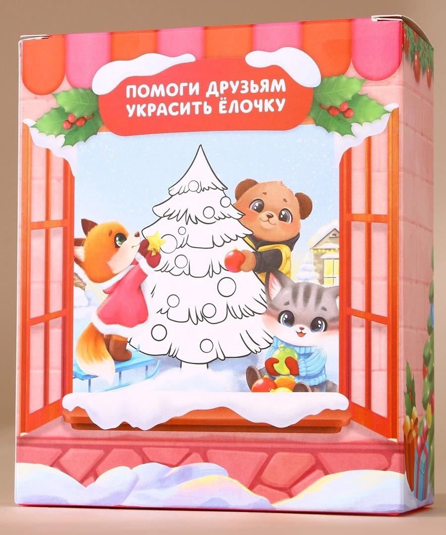 Подарочный набор детский «Оленёнок», пена для купания 250 мл, расчёска и резинки для волос, Чистое счастье