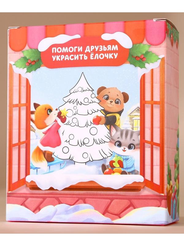 Подарочный набор детский «Оленёнок», пена для купания 250 мл, расчёска и резинки для волос, Чистое счастье