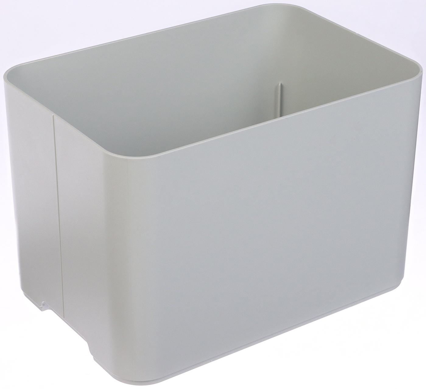 Подставка для зонтов, пластик, 6 круглых, 4 квадратных отделений, 18×18×26,5 см, серая