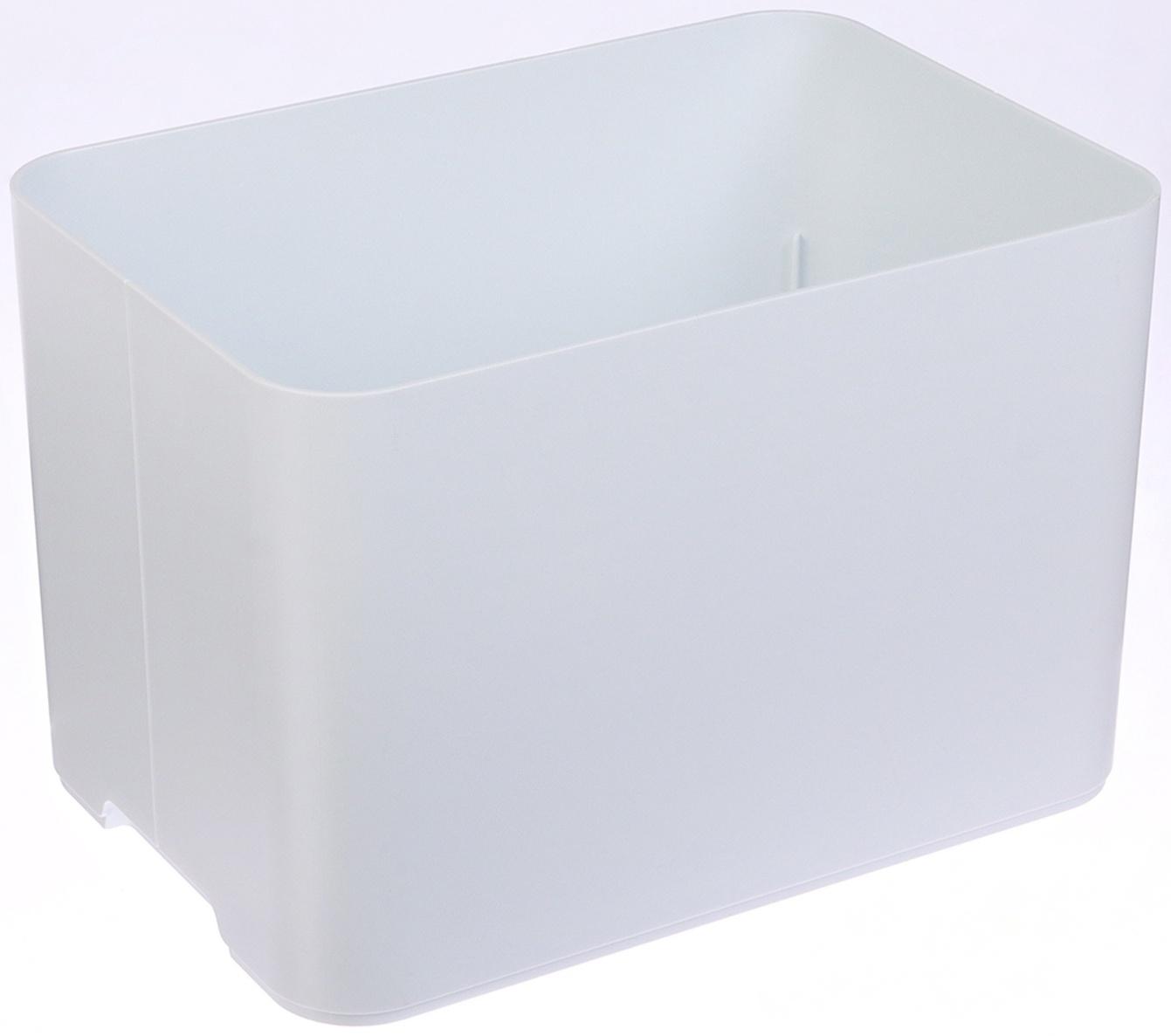 Подставка для зонтов, пластик, 6 круглых, 4 квадратных отделений, 18×18×26,5 см, белая