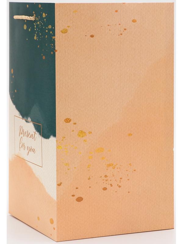 Коробка для цветов с вкладышем, Present, с ручками, 20×20×35 см