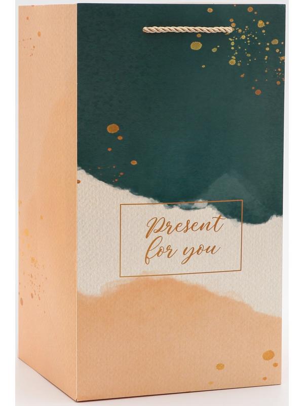 Коробка для цветов с вкладышем, Present, с ручками, 20×20×35 см