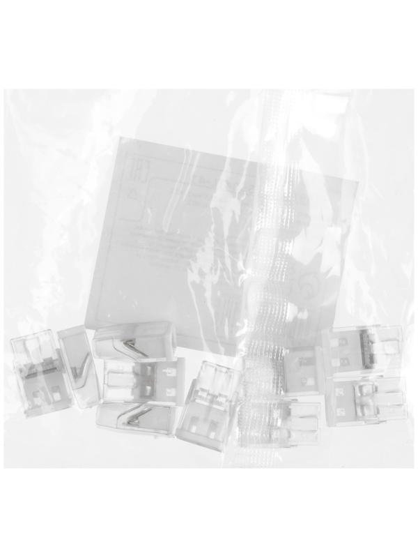 Клемма строительно-монтажная, 2,5 мм2, K-001, 412 2-проводная, набор 10 шт