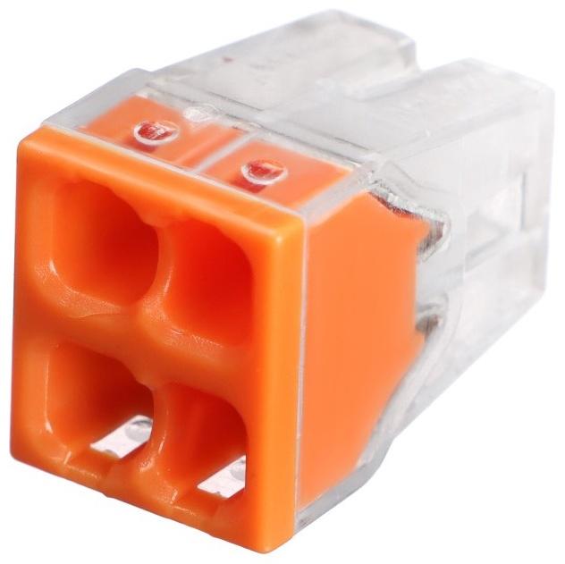 Клемма строительно-монтажная, 2,5 мм2, K-003, 424 4-проводная, набор 10 шт