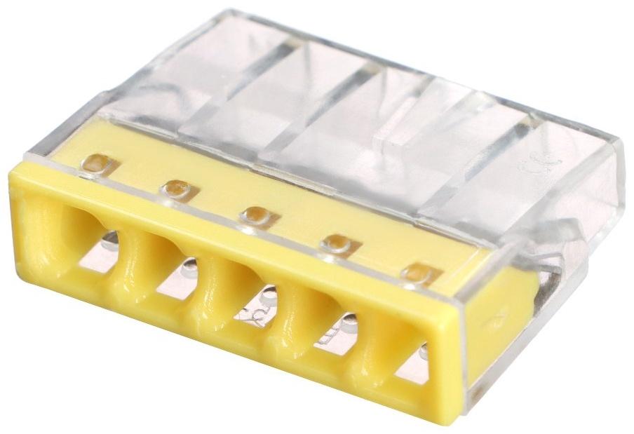 Клемма строительно-монтажная, 2,5 мм2, K-005, 415 5-проводная, набор 10 шт