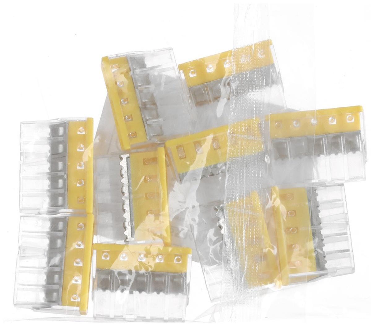 Клемма строительно-монтажная, 2,5 мм2, K-005, 415 5-проводная, набор 10 шт