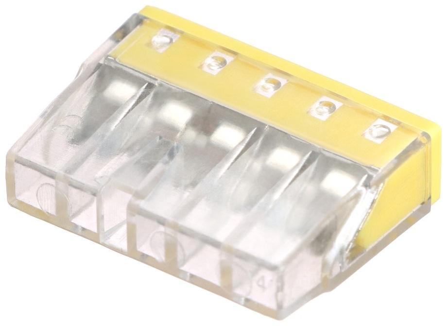 Клемма строительно-монтажная, 2,5 мм2, K-005, 415 5-проводная, набор 10 шт