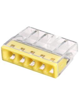 Клемма строительно-монтажная, 2,5 мм2, K-005, 415 5-проводная, набор 10 шт