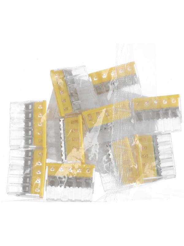 Клемма строительно-монтажная, 2,5 мм2, K-005, 415 5-проводная, набор 10 шт