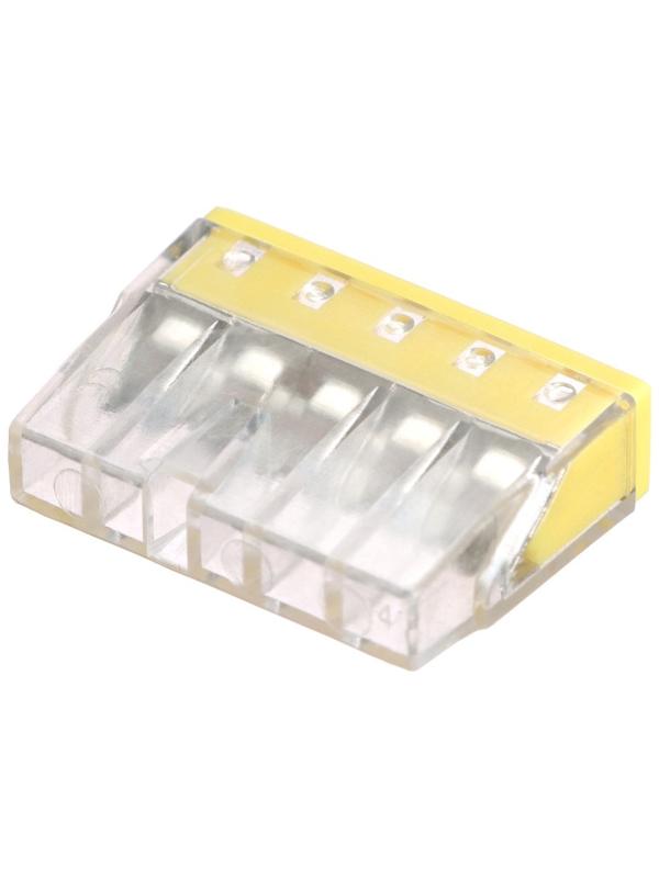 Клемма строительно-монтажная, 2,5 мм2, K-005, 415 5-проводная, набор 10 шт