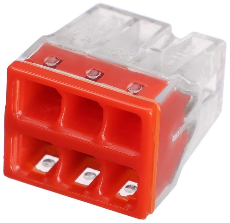 Клемма строительно-монтажная, 2,5 мм2, К-006, 426 6-проводная, набор 10 шт