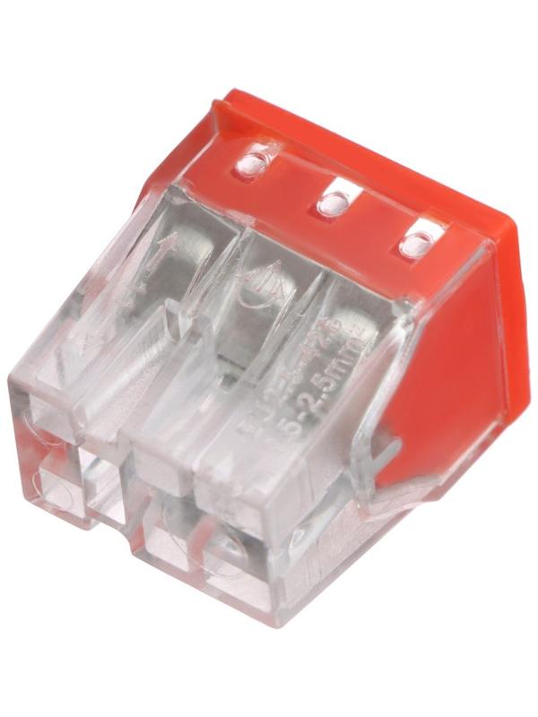 Клемма строительно-монтажная, 2,5 мм2, К-006, 426 6-проводная, набор 10 шт