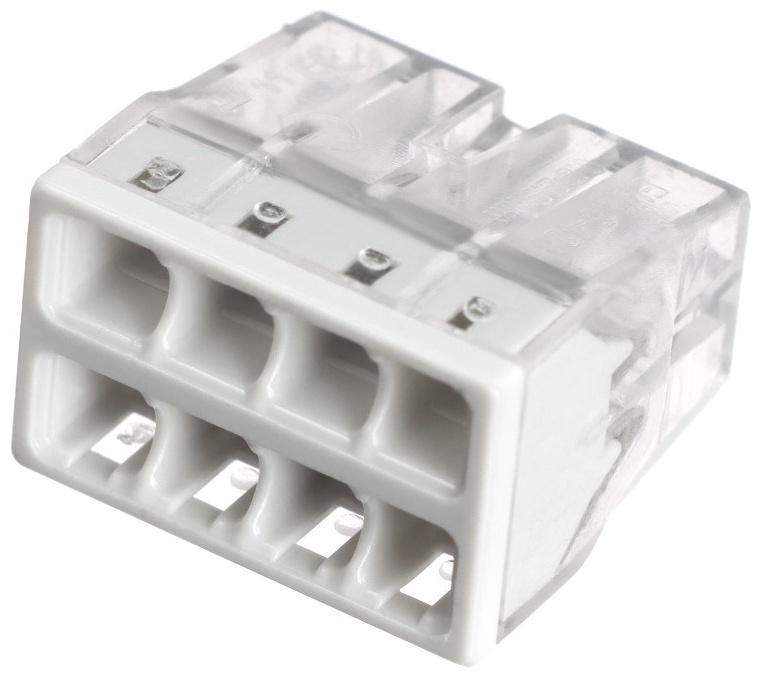 Клемма строительно-монтажная, 2,5 мм2, К-007, 428 8-проводная, набор 10 шт