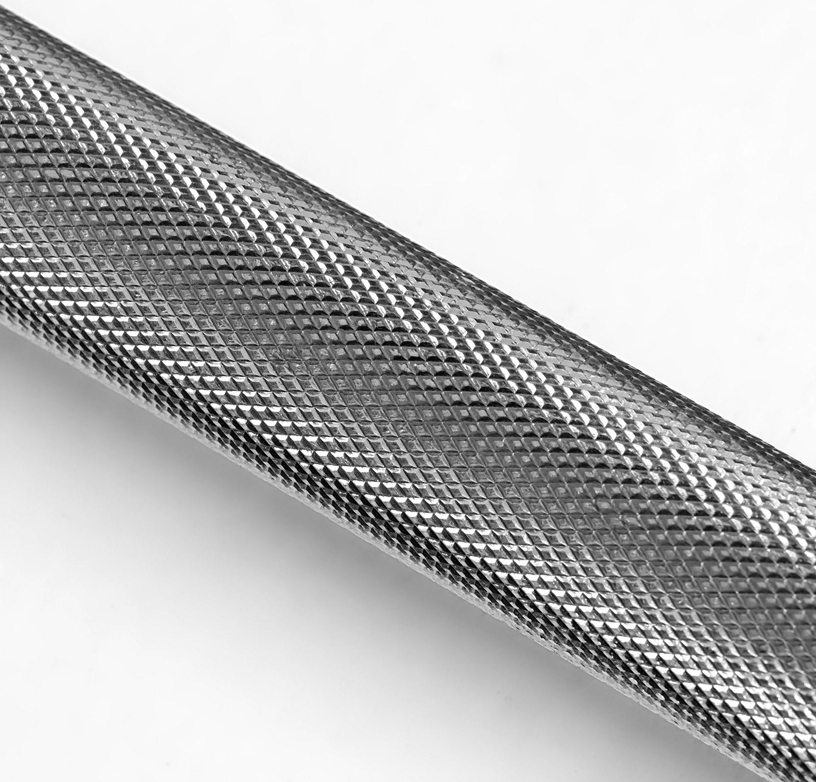 Гриф для штанги прямой, металлический, хромированный, d=28 мм, 120 см