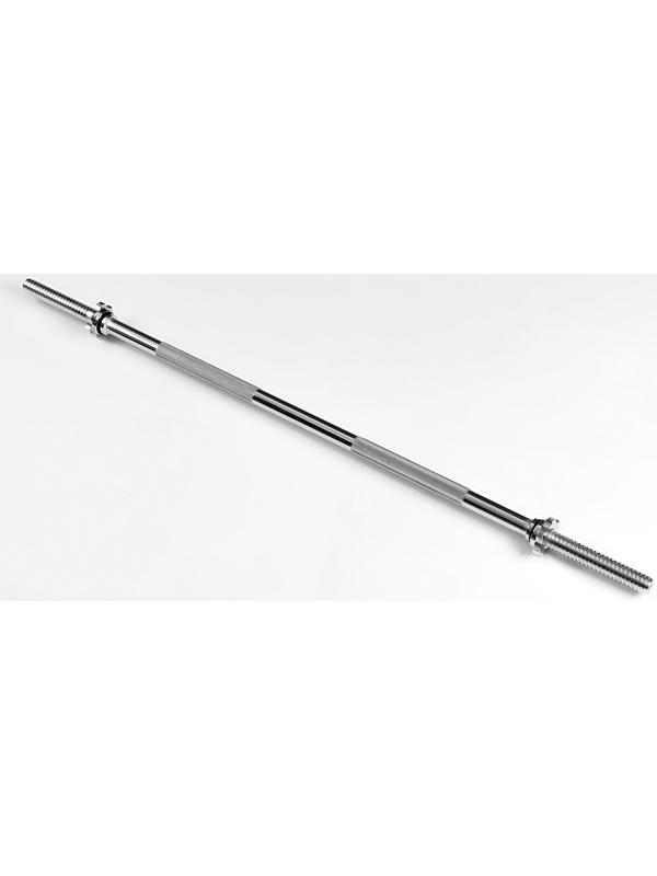 Гриф для штанги прямой, металлический, хромированный, d=28 мм, 120 см