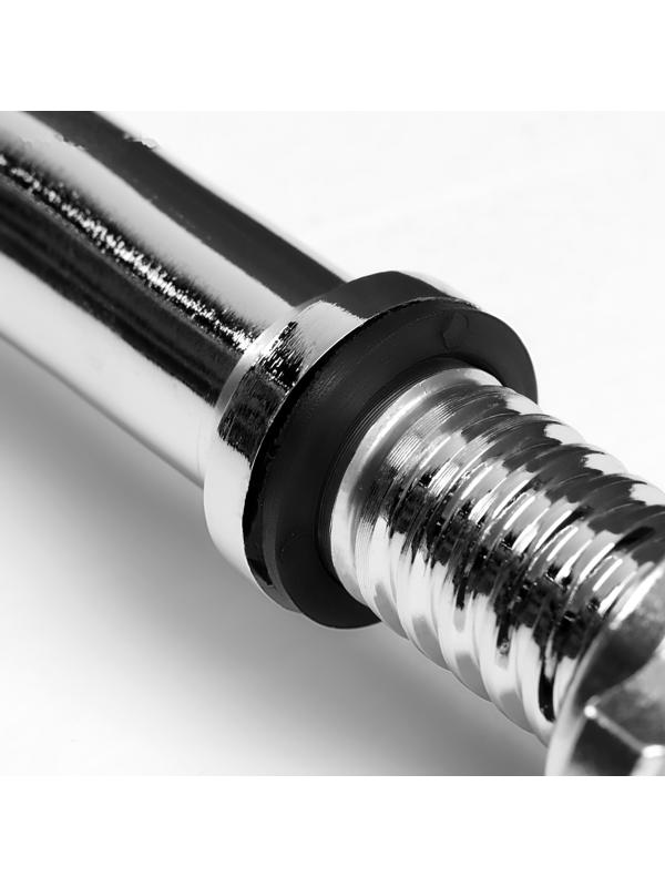 Гриф для штанги прямой, металлический, хромированный, d=28 мм, 120 см