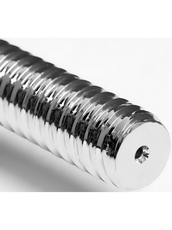 Гриф для штанги прямой, металлический, хромированный, d=28 мм, 120 см