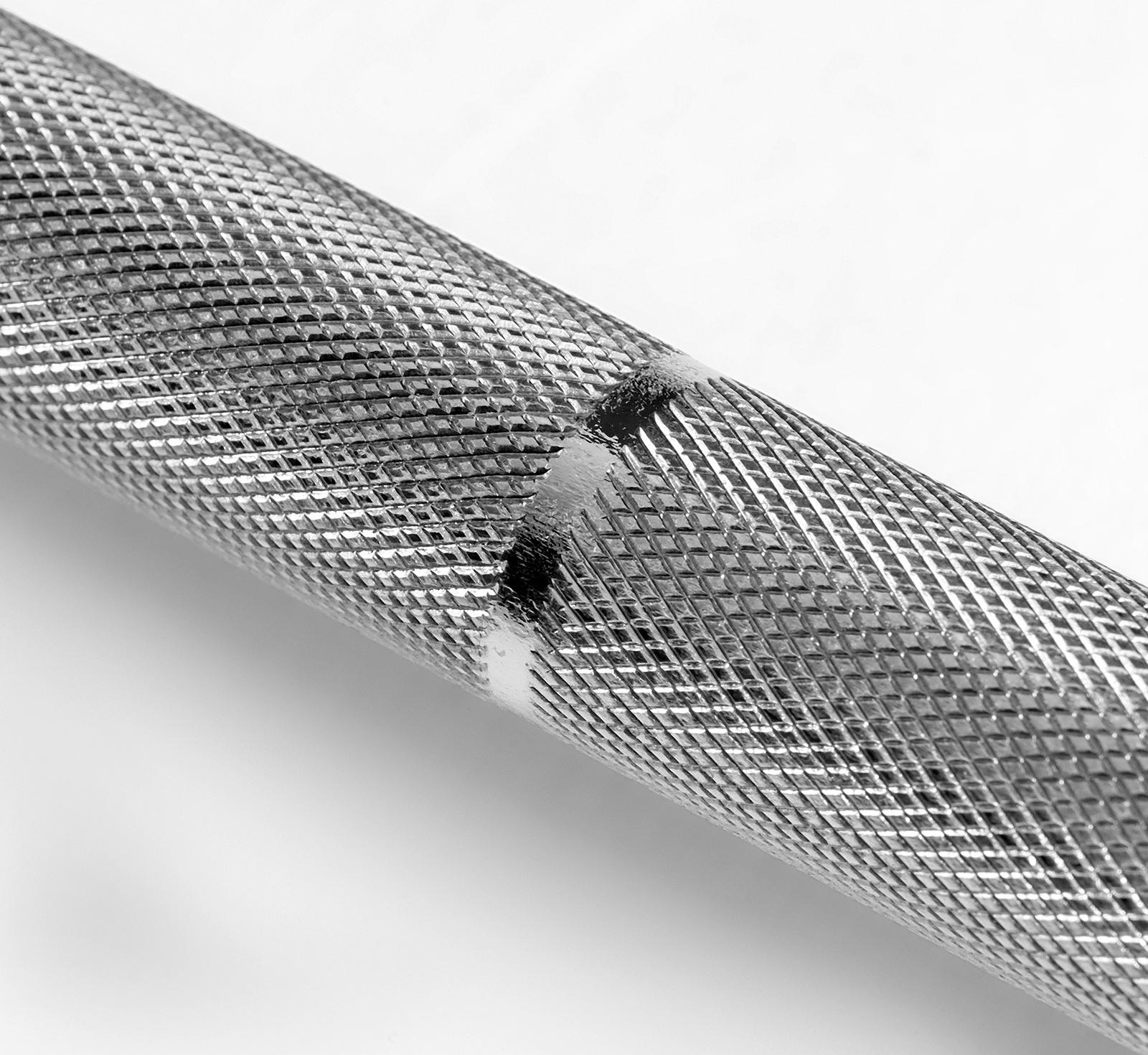 Гриф для штанги прямой, металлический, хромированный, d=28 мм, 180 см