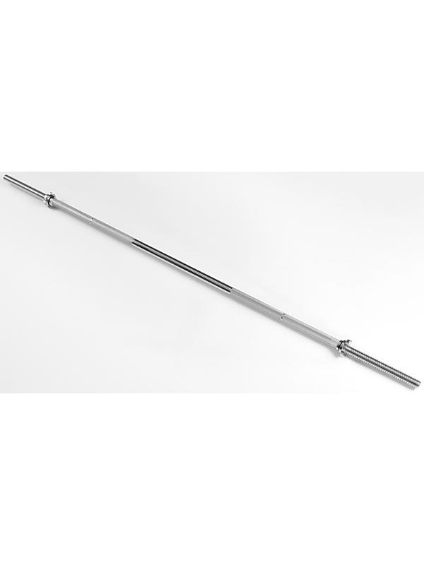 Гриф для штанги прямой, металлический, хромированный, d=28 мм, 180 см