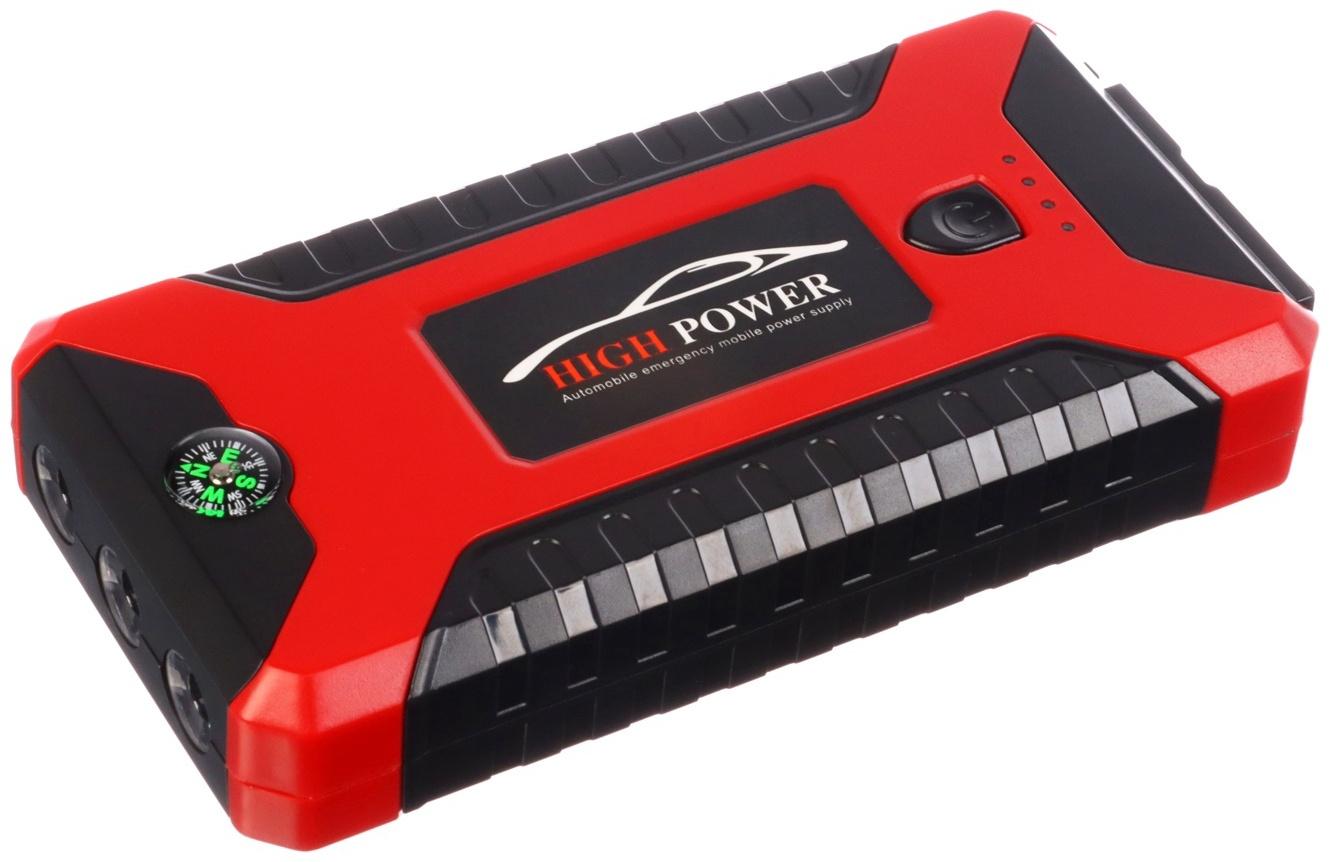 Пуско-зарядное устройство 6000 мАч, 3 LED, 4USB, DC 12V