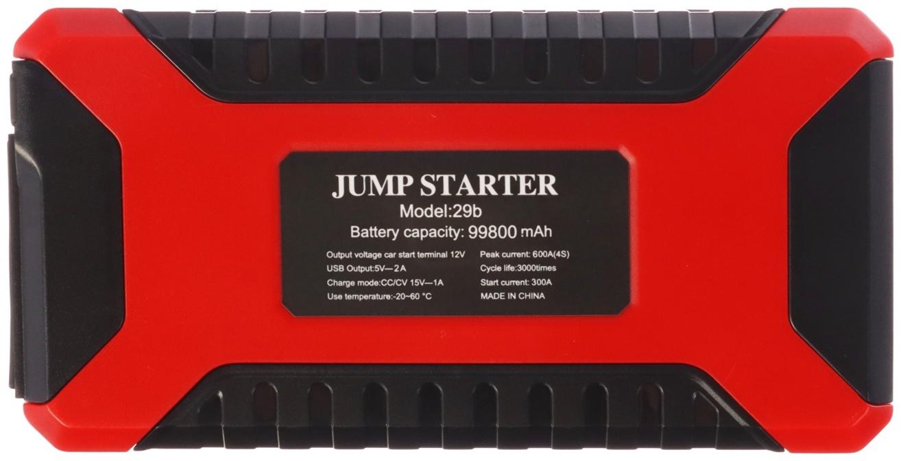 Пуско-зарядное устройство 6000 мАч, 3 LED, 4USB, DC 12V