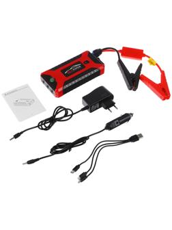 Пуско-зарядное устройство 6000 мАч, 3 LED, 4USB, DC 12V