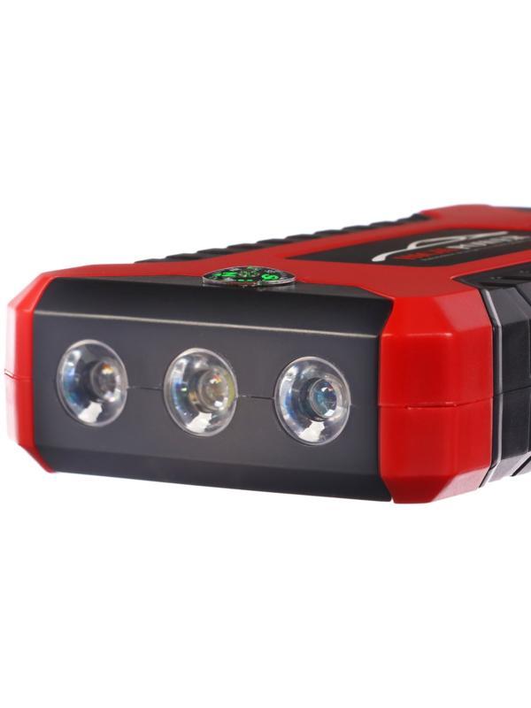 Пуско-зарядное устройство 6000 мАч, 3 LED, 4USB, DC 12V