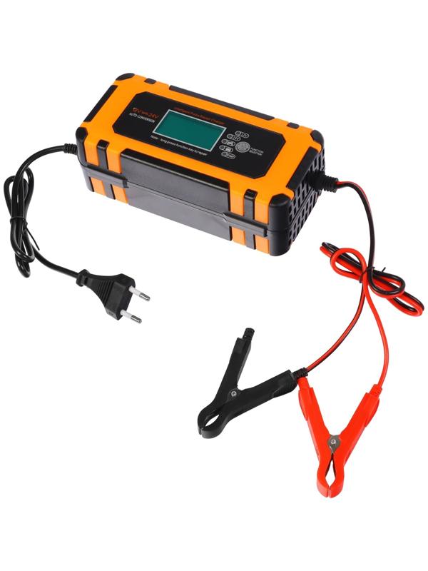 Зарядное устройство АКБ 12-24 В, 6 А, автомат, 220 В, 180 Вт, провода 60 см