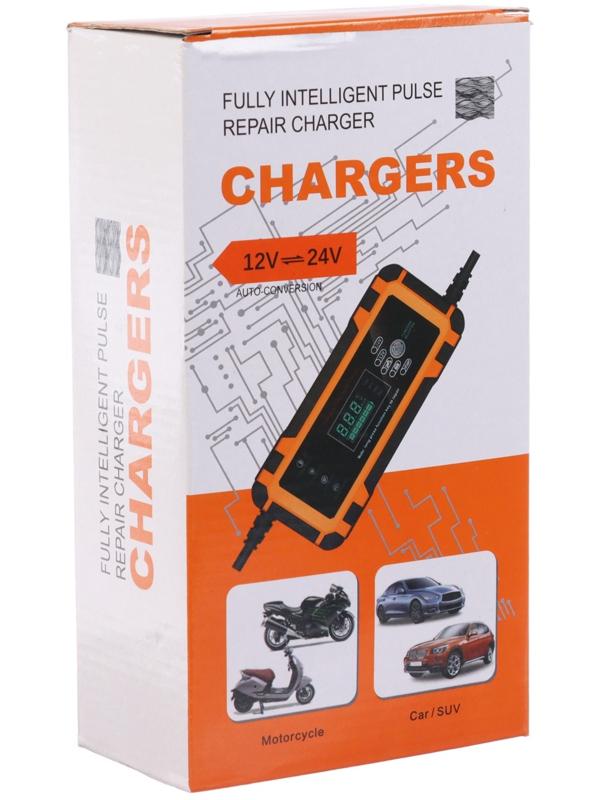 Зарядное устройство АКБ 12-24 В, 6 А, автомат, 220 В, 180 Вт, провода 60 см