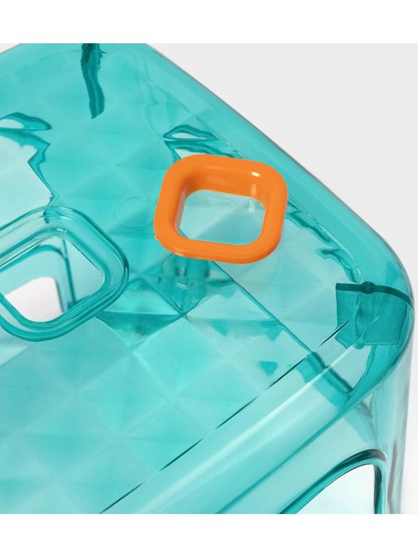 Табурет - подставка «Кристалл», пластик, 25.5×23.4 см, голубой