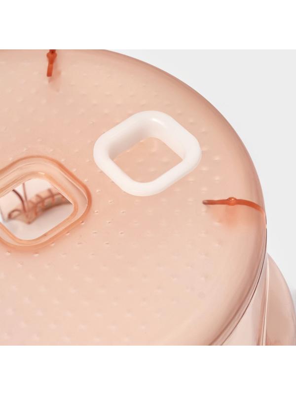 Табурет-подставка «Рубин», пластик, 26×20 см, персиковый