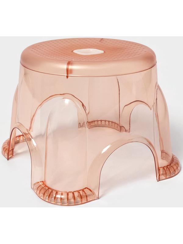 Табурет-подставка «Рубин», пластик, 26×20 см, персиковый
