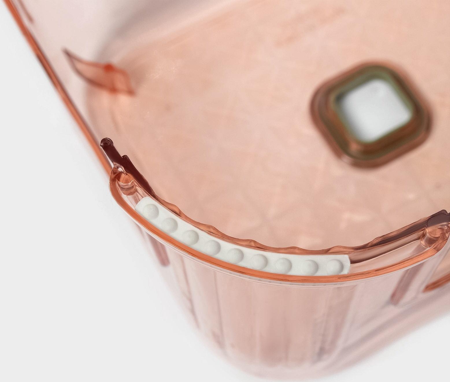 Табурет-подставка «Кристалл», пластик, 31×26×22.3 см, персиковый