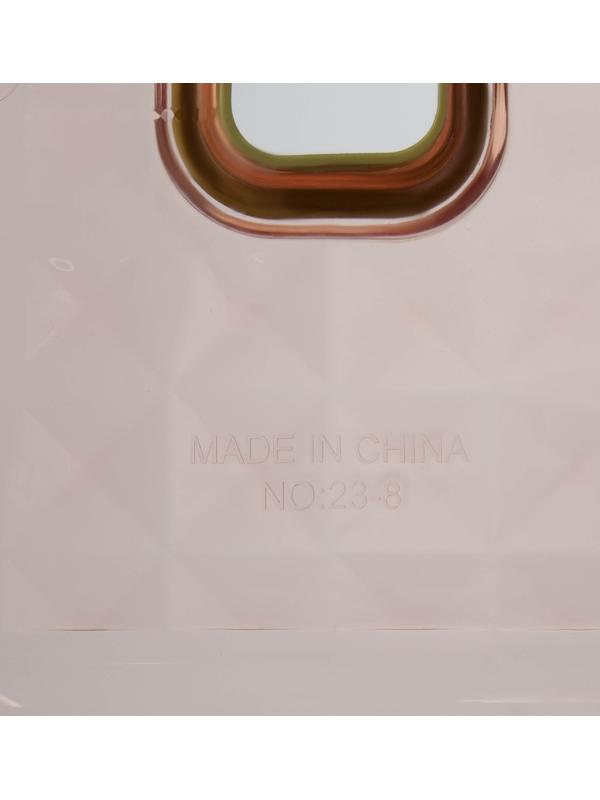 Табурет-подставка «Кристалл», пластик, 31×26×22.3 см, персиковый