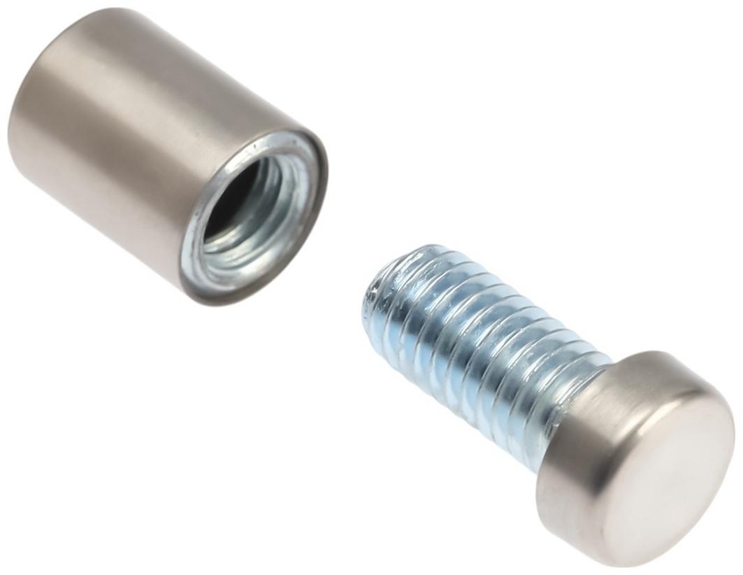 Дистанционный держатель для табличек, 12×20 мм, цвет матовый никель, набор 10 шт.