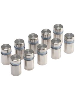 Дистанционный держатель для табличек, 12×20 мм, цвет матовый никель, набор 10 шт.