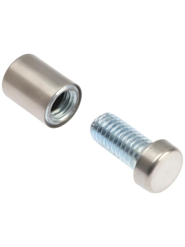 Дистанционный держатель для табличек, 12×20 мм, цвет матовый никель, набор 10 шт.