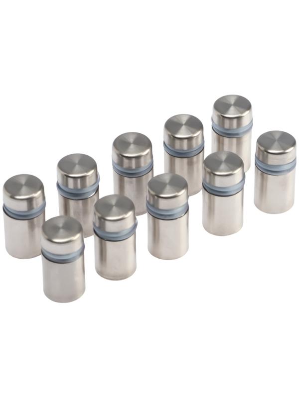 Дистанционный держатель для табличек, 12×20 мм, цвет матовый никель, набор 10 шт.