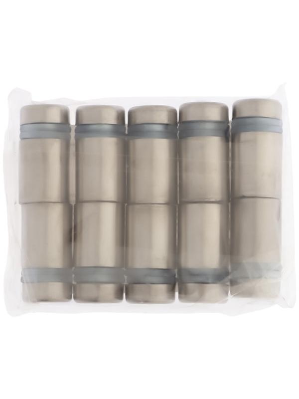 Дистанционный держатель для табличек, 12×20 мм, цвет матовый никель, набор 10 шт.