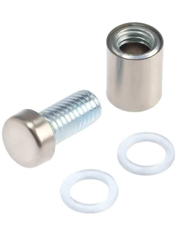 Дистанционный держатель для табличек, 12×20 мм, цвет матовый никель, набор 10 шт.