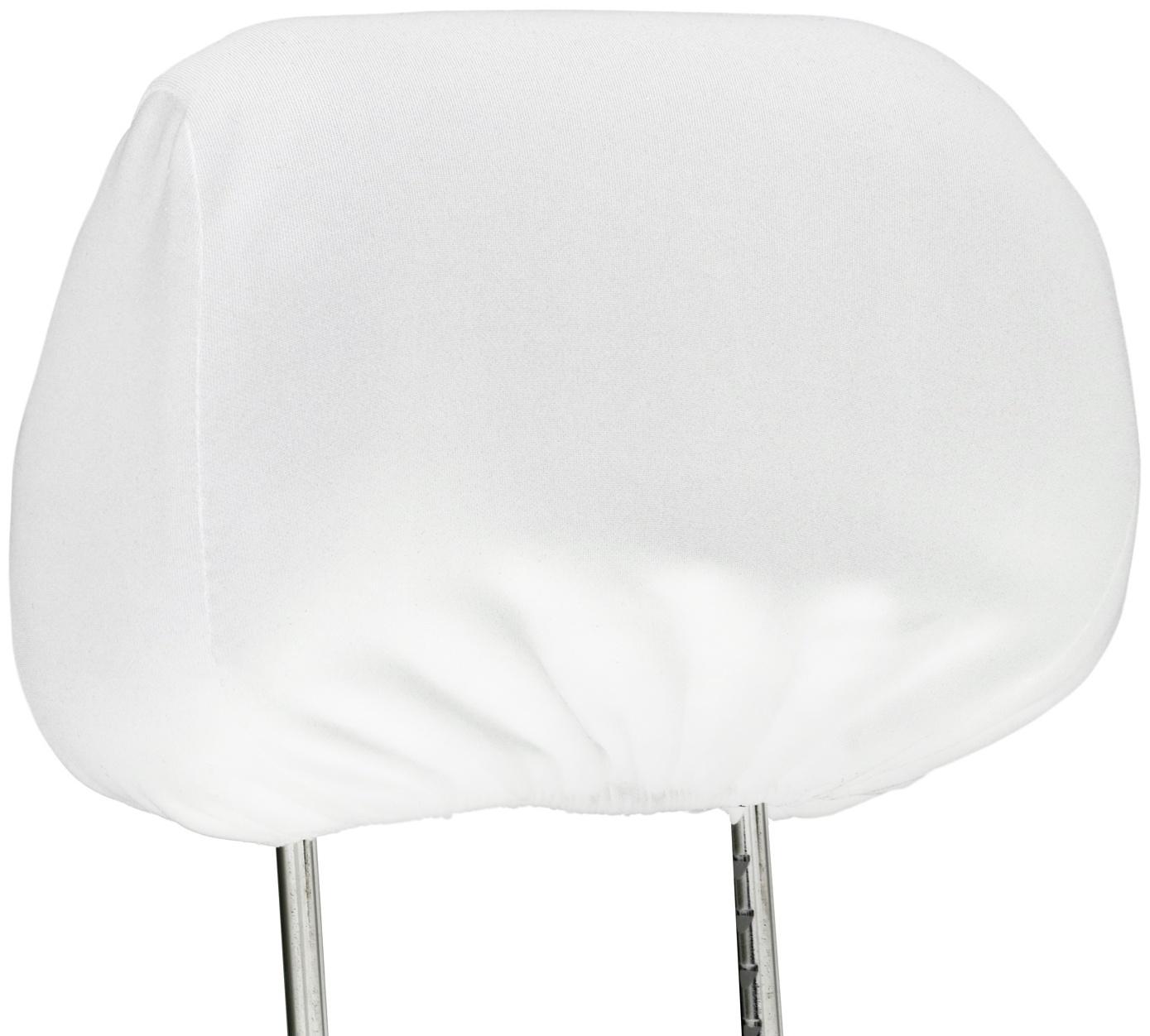 Чехлы на подголовник, белые, набор 2 шт.